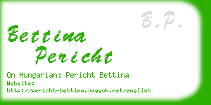 bettina pericht business card